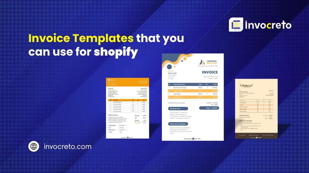 Invoice automation software: Invoice Templates that you can use for shopify