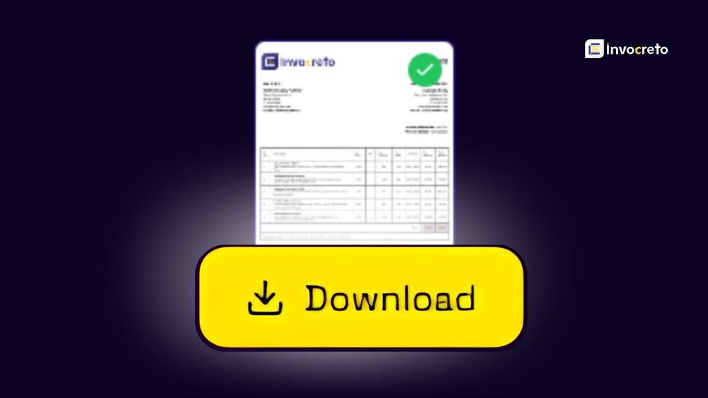 to Create Invoice Online for Free, Download the Invoice